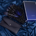 Blue 10 Makeup Brushes Set - Image 5
