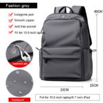 Fashion Simple Travel Bag Trendy Cool Male College Student Computer School Bag - Image 2