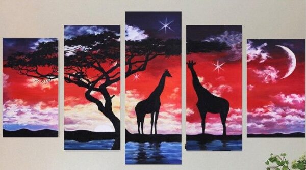 Diamond Painting - Multi-Bild Giraffen