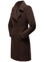 Long Woolen Women's Coat Indoor And Outdoor Casual Jacket Double Breasted - Image 7