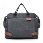 Multi-compartment Canvas Fashion Men's Shoulder Bag - Image 3