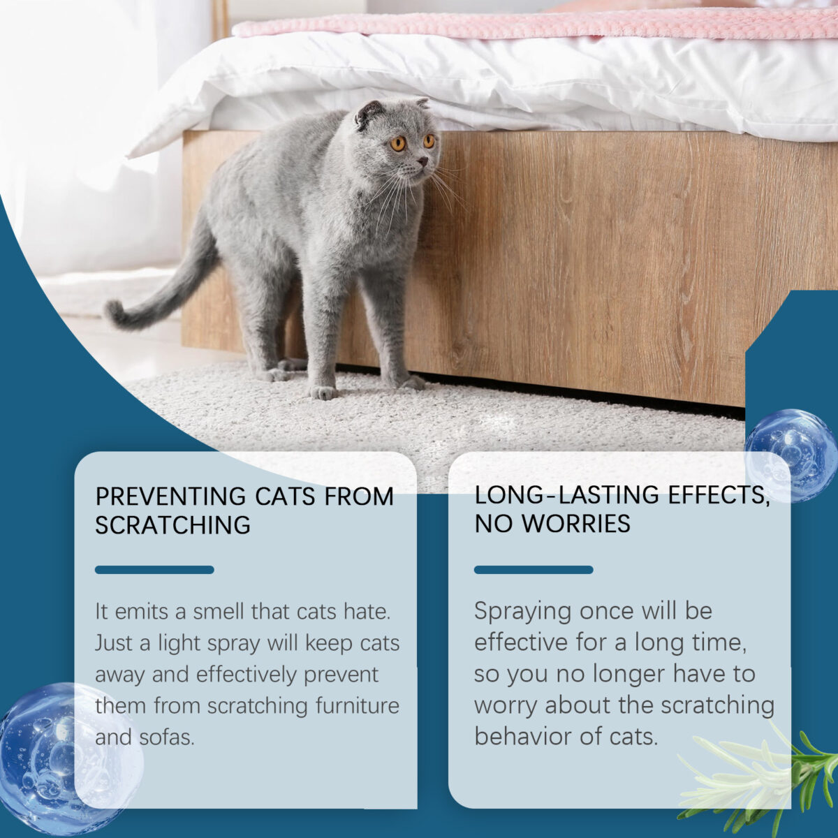 Pet Insect Repellent Prevent Cats From Going To Bed Spray - Image 2
