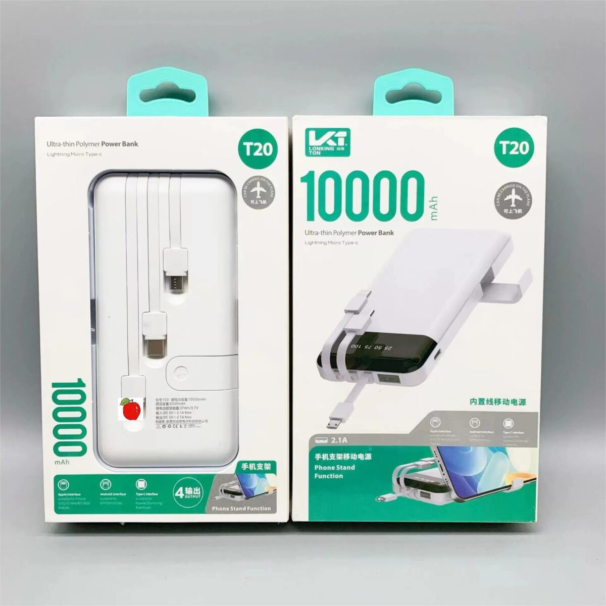 Power Bank One Drag Three With Cable Fast Charge - Image 7