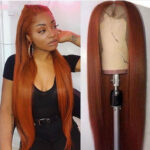 Dark Orange Straight Headgear Wig Straight Headgear - Image 6