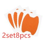 4pcs Set Of Door Stickers Carbon Fiber Scratch-resistant Car Handle Stickers - Image 10