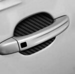 4pcs Set Of Door Stickers Carbon Fiber Scratch-resistant Car Handle Stickers - Image 2