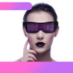 Bluetooth connected luminous glasses led shutter atmosphere Sunglasses - Image 3