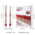 10 Color Long Lasting Color Lipstick Lip Liner Suit - Image 6