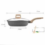 Household White Medical Stone Non-stick Pan - Image 9