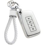 Silver Edge Car Key Cover Cover Matching Car Key Chain Pendant - Image 5