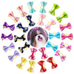 Small Daisy Pet Head Rope Pastoral Style Cat Dog Head Flower Rubber Band - Image 4