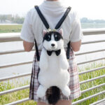 Husky Plush Simulation Bag Toy - Image 2