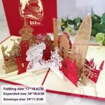 Rose Bouquet Paper Carving Birthday Blessing Small Card Greeting Card - Image 10