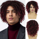 Men's African Dreadlocks Chemical Fiber Full-head Wig - Image 9