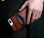 Compatible with Apple, iPhonex bracket phone case S7 classic crazy horse pattern multi-function card holder holster - Image 3