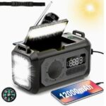 Lighting Large Capacity Hand-cranked Solar Power Emergency Charging Treasure - Image 6