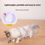 Pet Cat Tunnel Self-Hi Relieving Stuffy Cat Toy Channel Kittens Supplies - Image 4