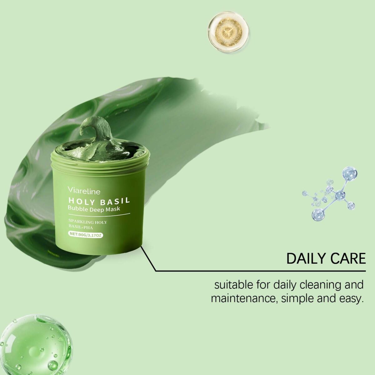 Holy Basil Bubble Deep  Mask Set - Image 4