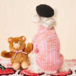 Autumn And Winter Female Dog Colorized Sweater Pet Cardigan - Image 4