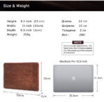 Compatible with Apple, Suitable For MacBook Pro13.3 Protective Cover Crazy Horse Leather - Image 9