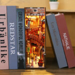 Sakura Town Hand Assembled 3D Stereoscopic Book Model Ornament