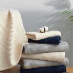 Pure Cotton Japanese-style Absorbent Household Honeycomb Pattern Towel - Image 3