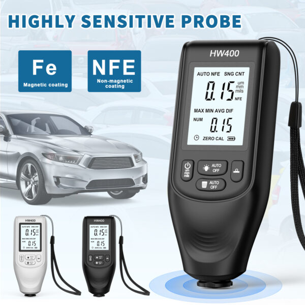 Coating Thickness Gauge High Precision Car Anti-skid