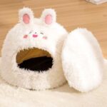 Pet Cat Litter Semi-enclosed Cat Litter Kennel Winter Warm Yurt Cat Tent Nest