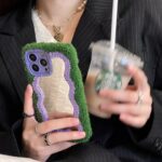 Plush Patch Mirror Mobile Phone Shell - Image 4