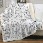 Cat Sherpa Blanket Animal Pattern Printing Double Layer Children - Image 9