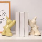 Decorative Ceramic Book Ends Creative Animal Figurine Book Ends Stands Suitable For Hold Cds Dvds Magazines - Image 2