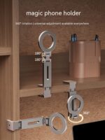 360-degree Rotating Folding Travel Mobile Phone Magnetic Bracket - Image 3