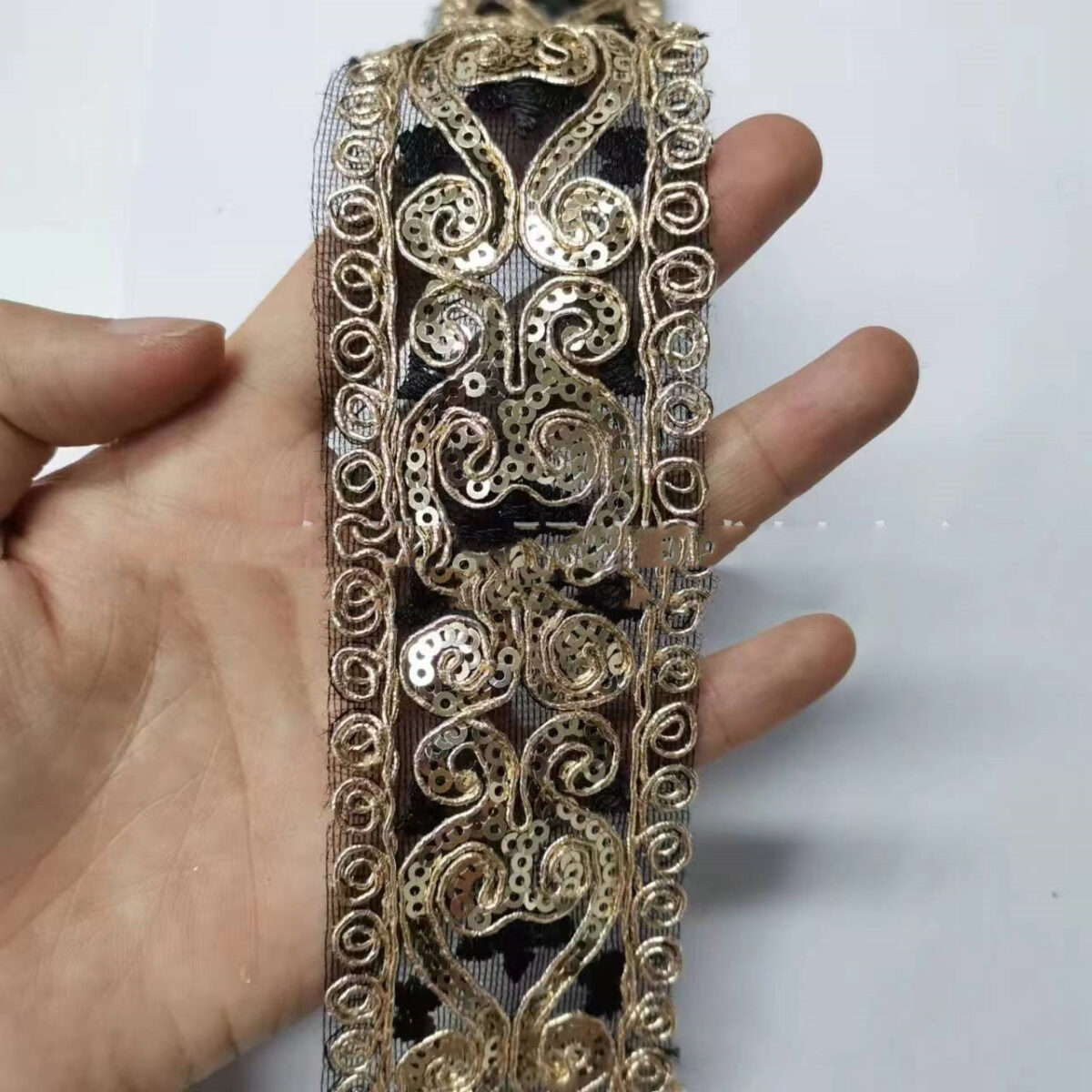 New Ethnic Ribbon Bar Code Embroidery Lace Sequins - Image 8