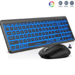 Wireless Bluetooth Dual-mode Charging Keyboard And Mouse Combination Suit Mute Ergonomic - Image 8