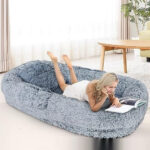 Queen Bed Pet Plush Sofa For Owner And Dog - Image 3
