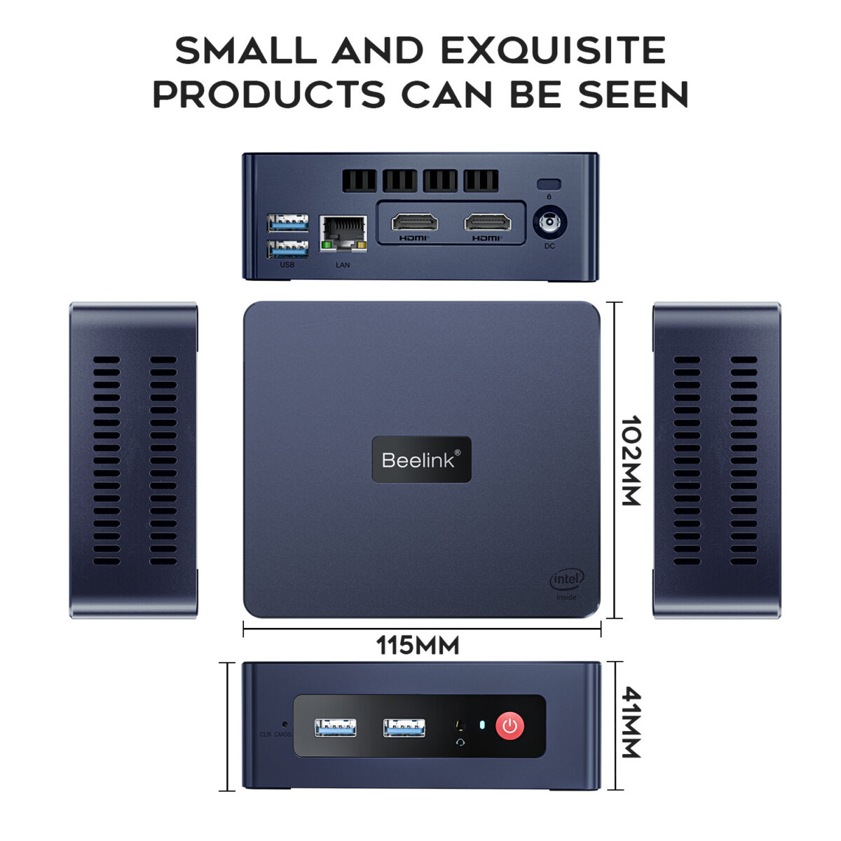 Beelink MINI S N5095 MINI-host 4K Office Game Theater Portable MiniPC Desktop Computer - Image 8