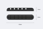 Silicone USB Cable Winder Desktop Cable Organizer Management Multipurpose Clips Cables Protector For Wired Headphones - Image 4