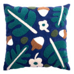 American Cotton Embroidery Cute Blue Pillowcase - Image 4