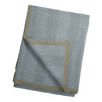 Gray Knitted Chenille Wool Cover Blanket - Image 6
