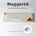 Magnetic White Porcelain Jade 68 Key Aluminum Tuo Keyboard - Image 5