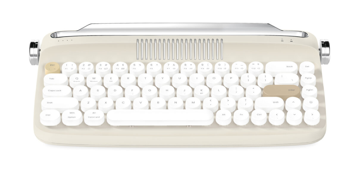 B307 Rechargeable Retro Bluetooth Wireless Keyboard - Image 5