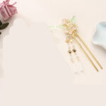 Antique Hanfu Headdress Tassel Bride Hairpin Step Shaking Insert Comb Hair Jewelry - Image 3