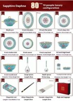 Household Style Enamel Bone China Tableware Set - Image 6