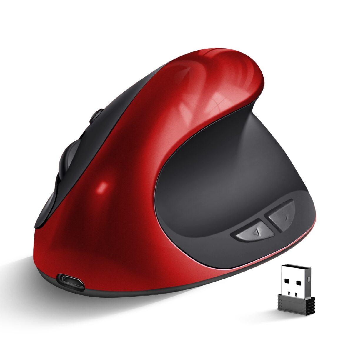 Three Generations Wireless Charging Vertical Mouse Ergonomic Mouse - Image 5