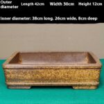 Straight Shallow Rectangular Yixing Fine Zisha Flowerpot - Image 5