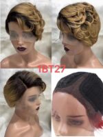 T-shaped Bob Head Wizard Cut Wig Can Be Hot Dyed - Image 4