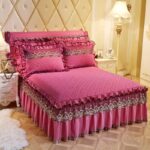 Quilted Lace Bed Skirt Thickened Plus Cotton Bedspread Single Piece Simmons Bed Cover Bed Circumference 1.8m Bed - Image 8