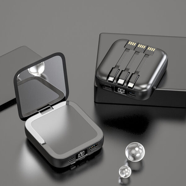 Comes With Line Beauty Mirror Power Bank Neutral