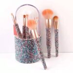 Light Luxury Diamond-embedded Makeup Brush Set 8 High-end Makeup Brushes Suit - Image 4
