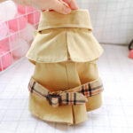 Khaki Trench Coat Couple Outfit Jacket Dress - Image 2